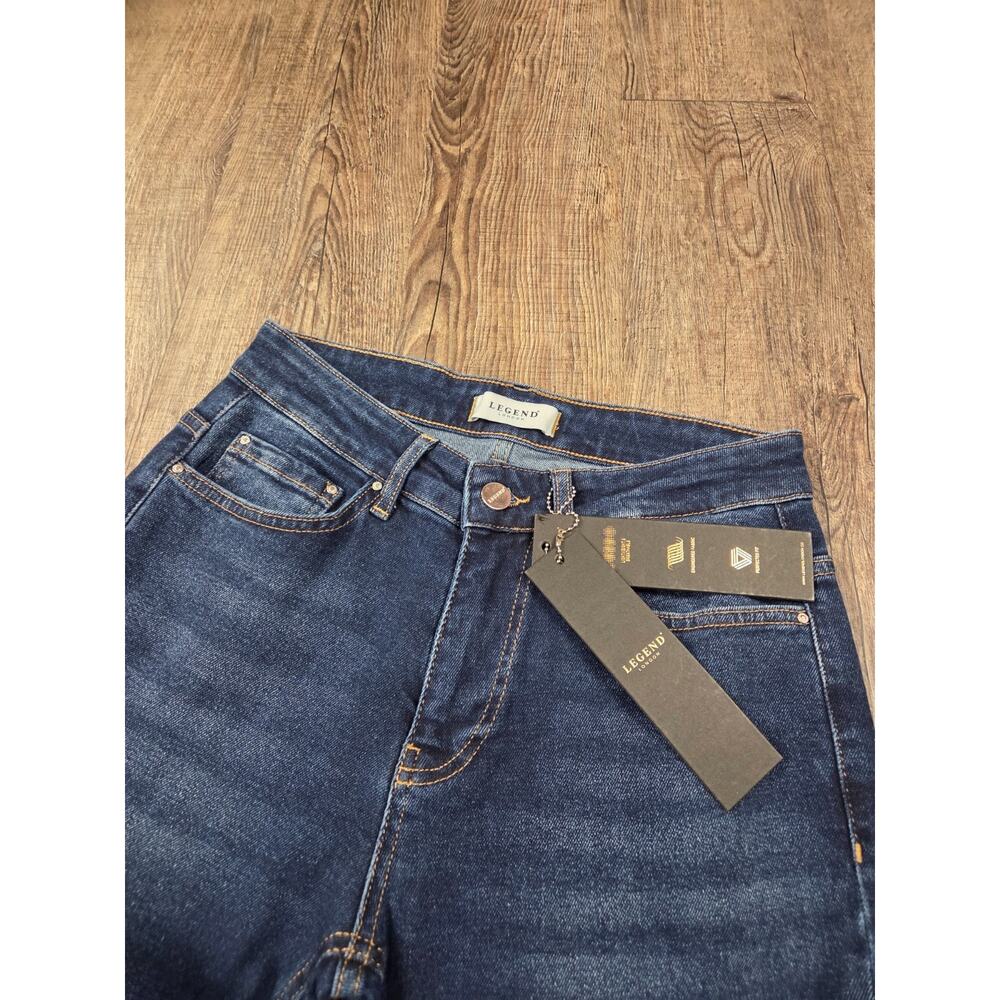 Legend London NWT Dark Blue Wash SLIM FIT JEANS 2.0 Men's 28x34 Long Tall - Picture 2 of 9